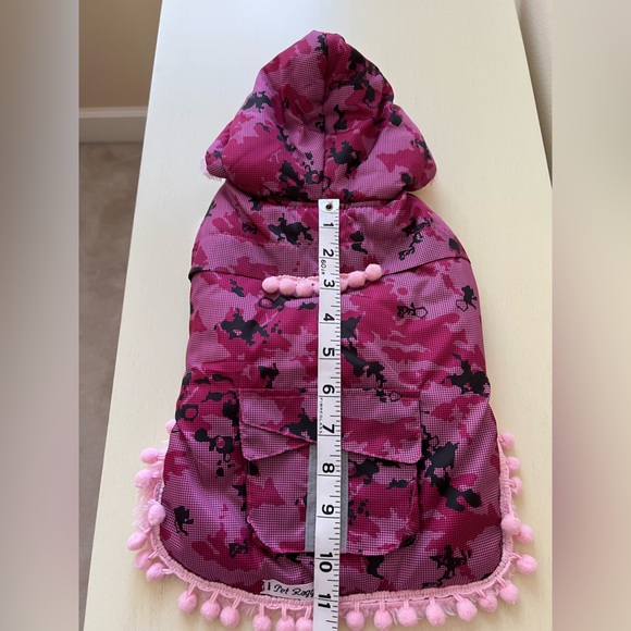 Camouflage Print Pink Fur Lined Jacket - Picture 8 of 11